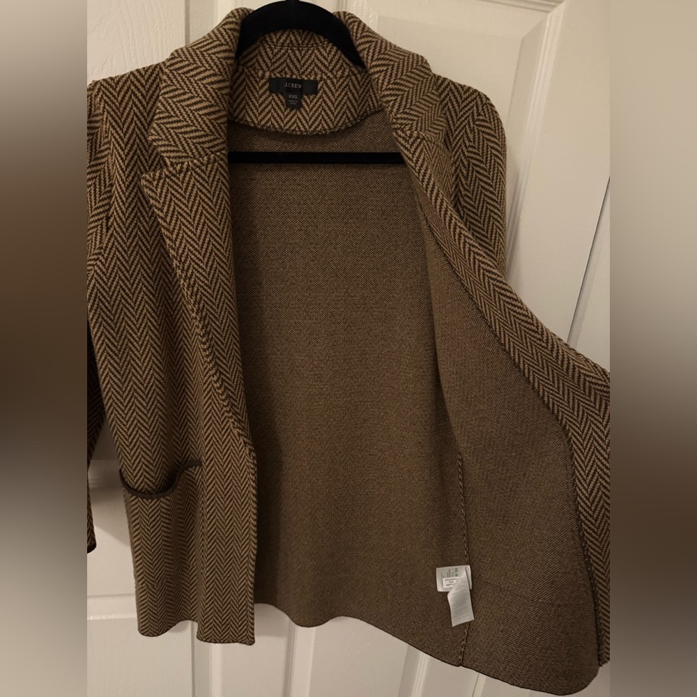 J. Crew Sophie Herringbone Sweater Blazer - Picture 5 of 11